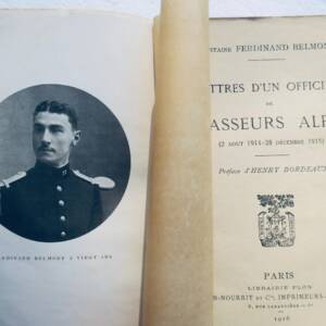 OFFICIER DE CHASSEURS ALPINS letter 1916