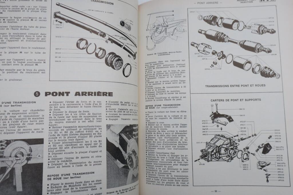 peugeot 504 TI et 504 injection – berline, cabriolet, coupé ETAI