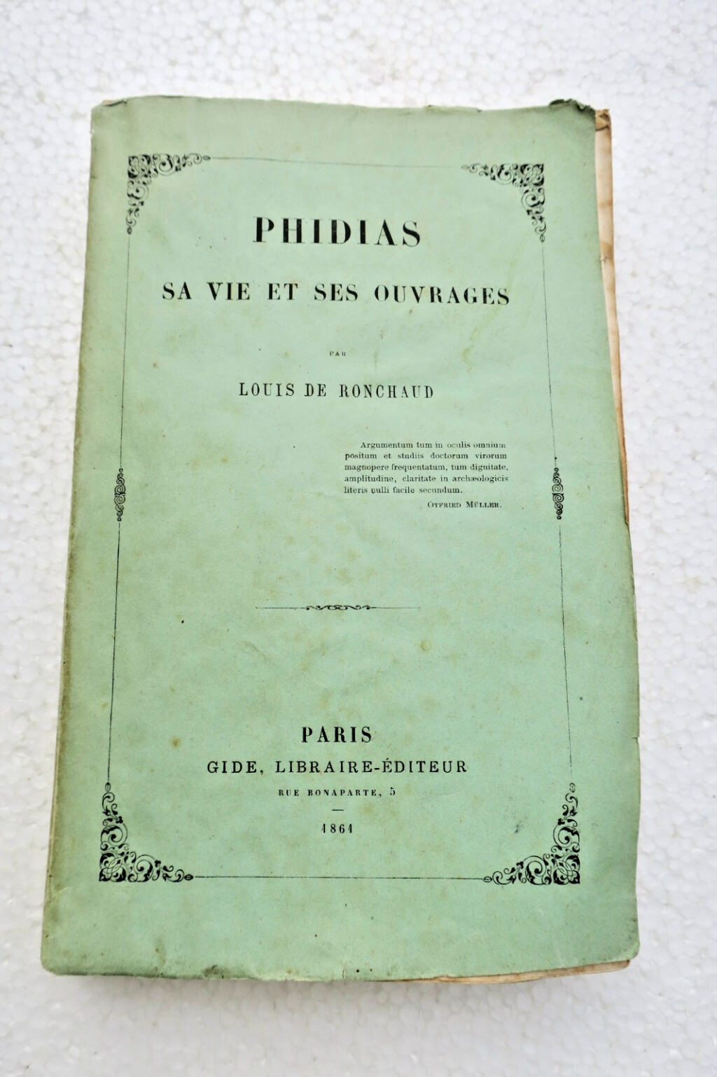 Phidias – Sa vie et ses ouvrages 1861