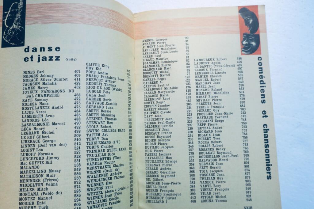 フィリップス 1958年 33回転および45回転盤発売総合カタログ