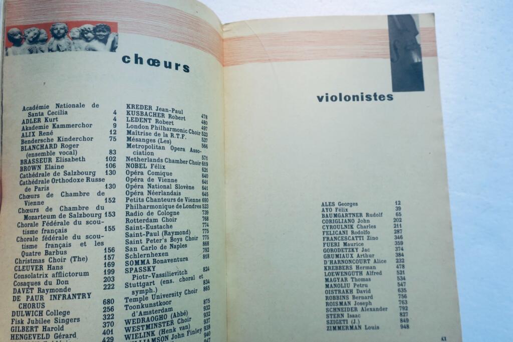 フィリップス 1958年 33回転および45回転盤発売総合カタログ