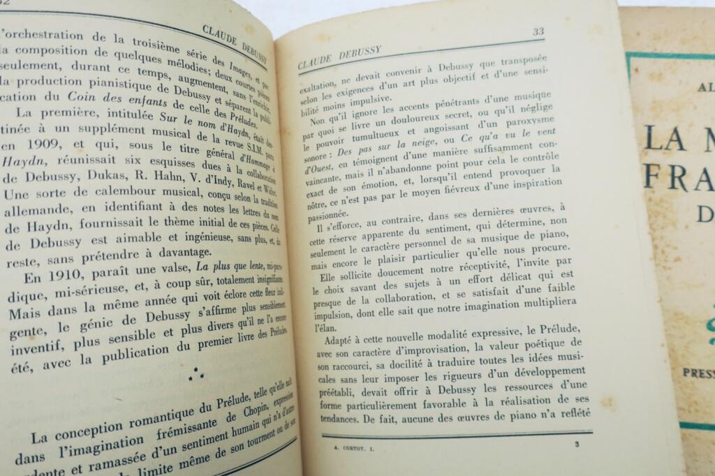 piano CORTOT La musique française de piano 1944