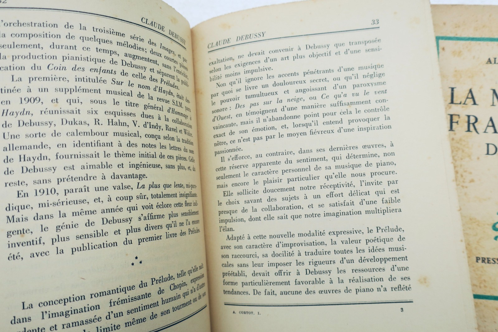 Cortot, Alfred: La musique française de piano, Paris, 1944