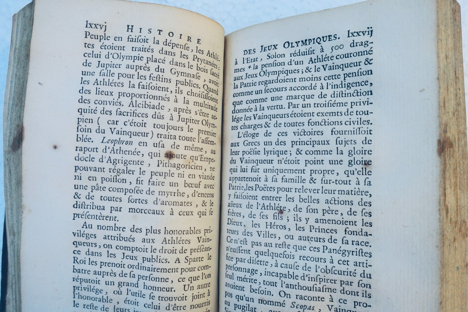 Pindare LES OLYMPIQUES DE PINDARE avec des Remarques Historiques. 1754 – Image 4