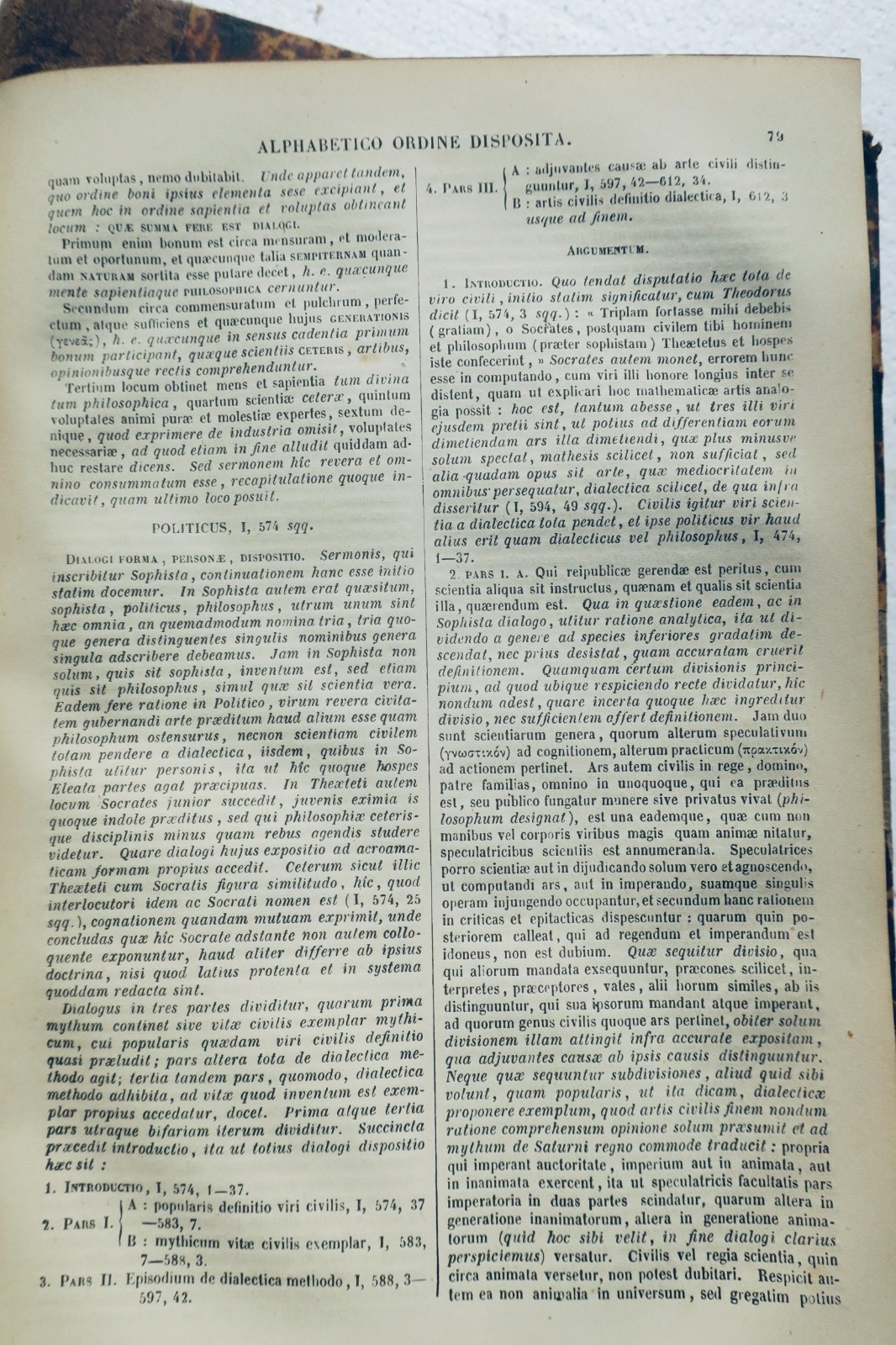 Plato Platonis Opera 1846 Greek and Latin