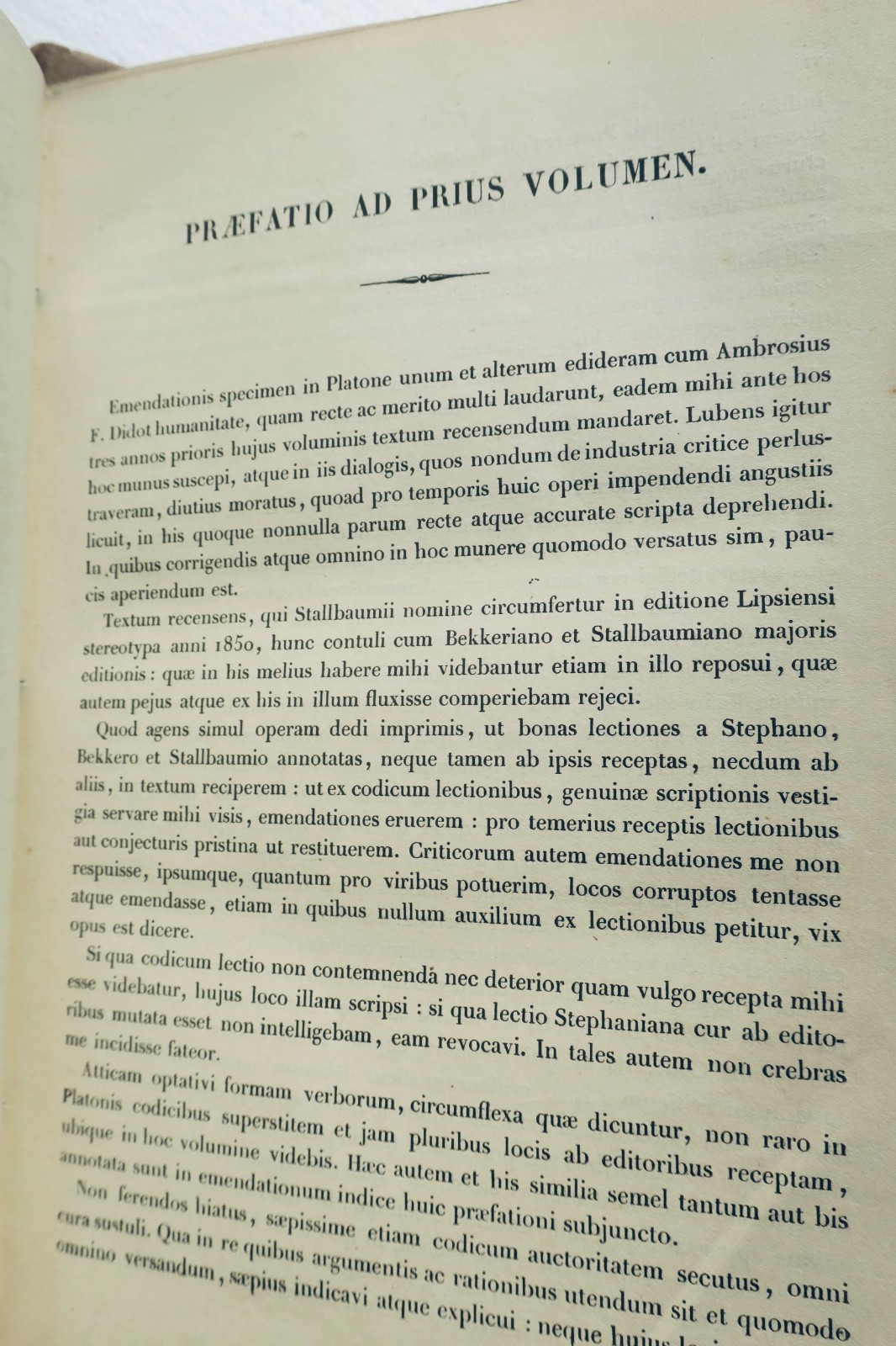 Plato Platonis Opera 1846 Greek and Latin