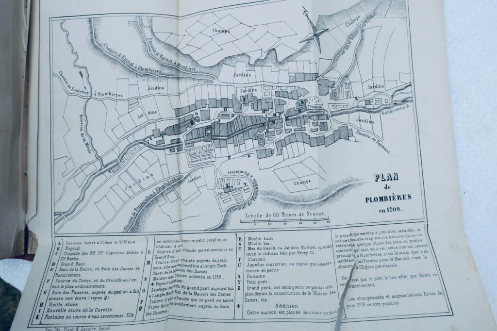 プロンビエール 古今 版画・地図・地図帳付 1865年