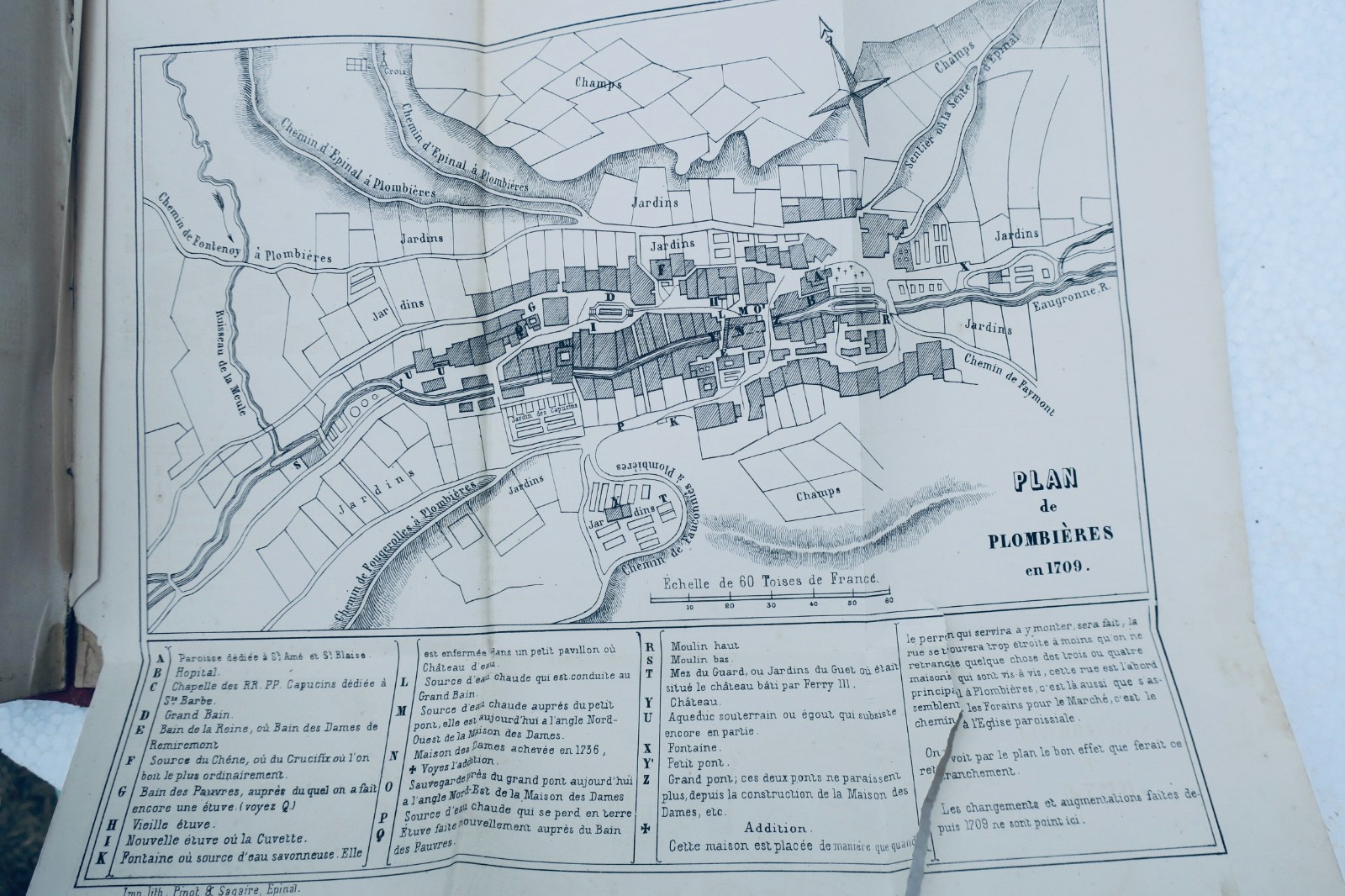 Plombières ancien et moderne avec gravures, plans et cartes. 1865 – Image 8