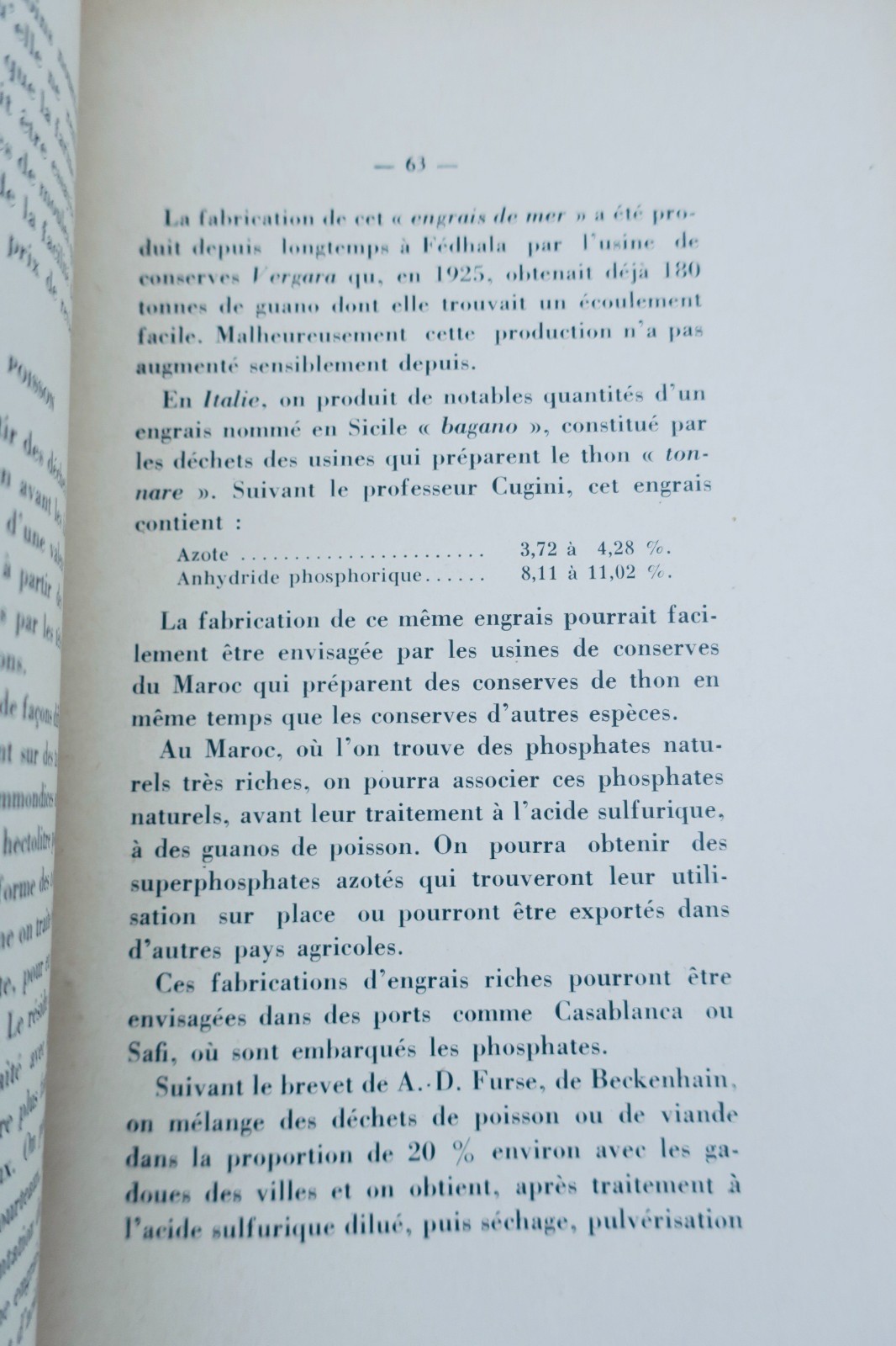 摩洛哥漁業及其相聯產業 1932年