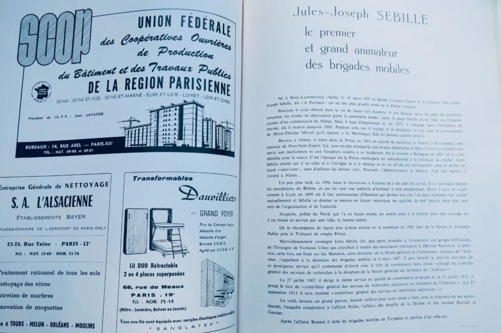police la nuit des cadres de la sureté nationale 1965 GALA