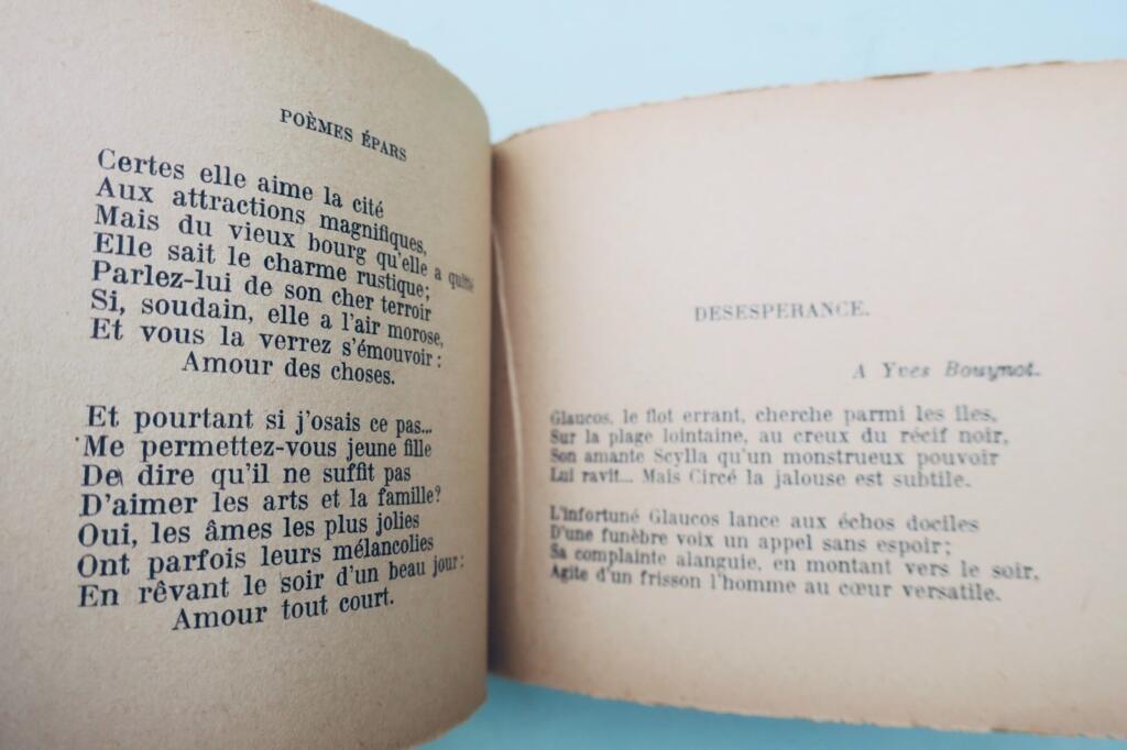 POMPIBOU Maurice POEMS SCATTERED + dedication
