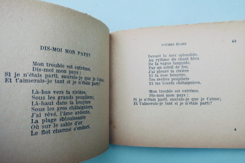 POMPIBOU Maurice POEMS SCATTERED + dedication