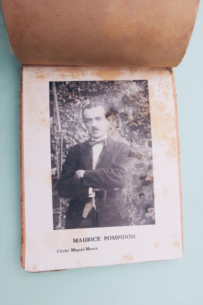 POMPIBOU Maurice POEMS SCATTERED + dedication