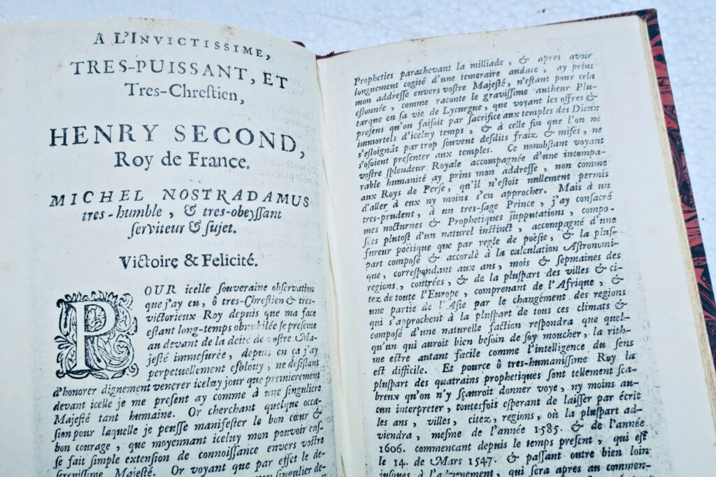 prophéties de Nostradamus dévoilées. Lettre à Henri II