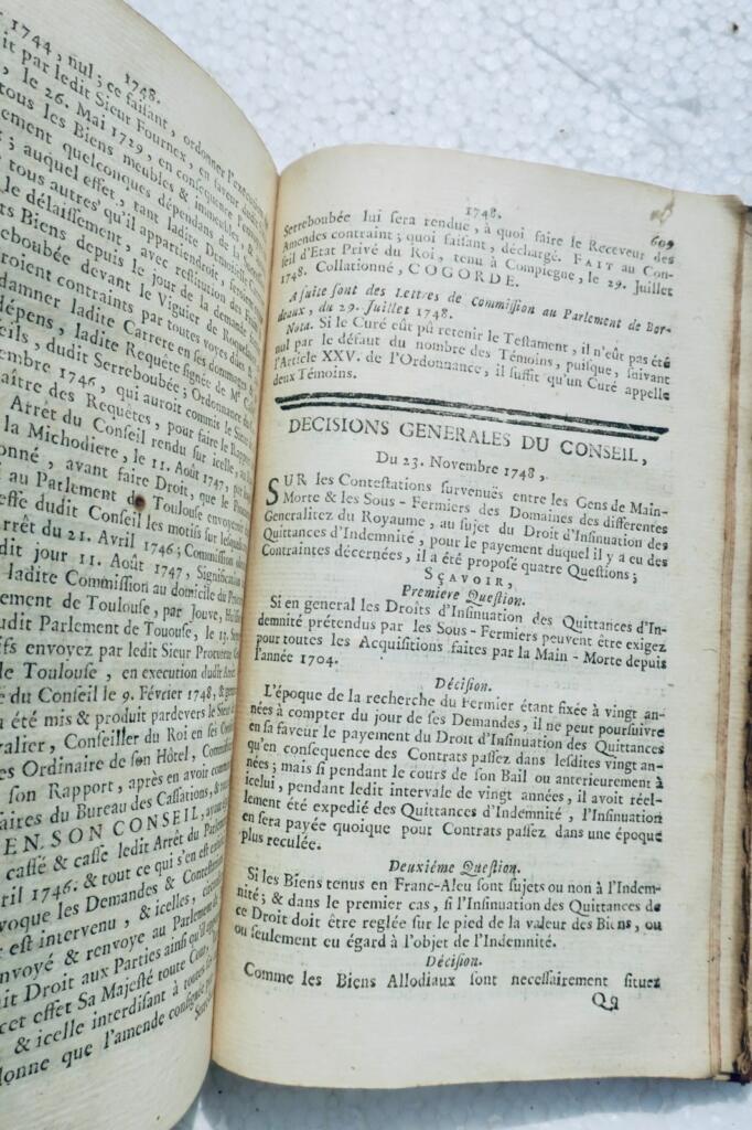 Recueil des édits, déclarations, arrêts du Conseil & du Parlement de Toulouse 1756