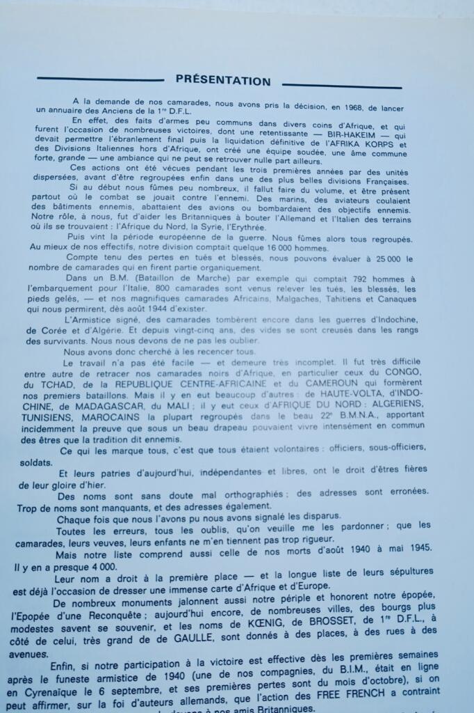 抵抗运动:法兰西第一自由师名录