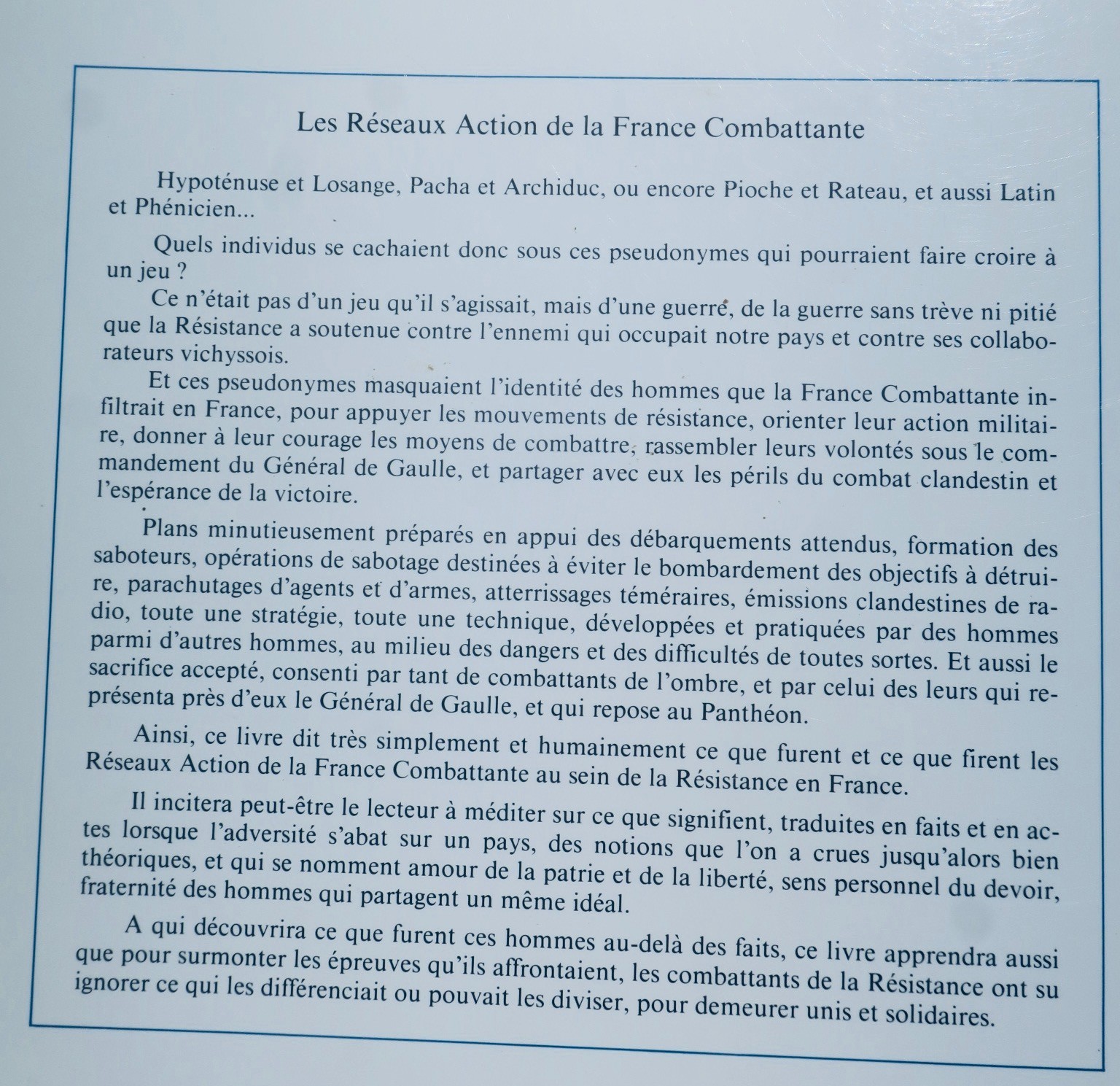 レジスタンス:自由フランスの対独抵抗活動 1940-1944