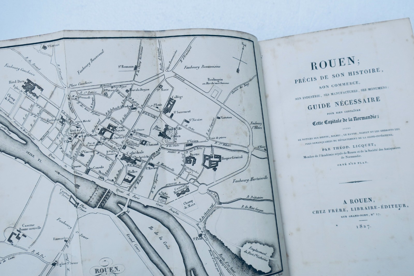 Rouen ;. précis de son histoire, son commerce , son industrie, ses manufac. 1827 – Image 3
