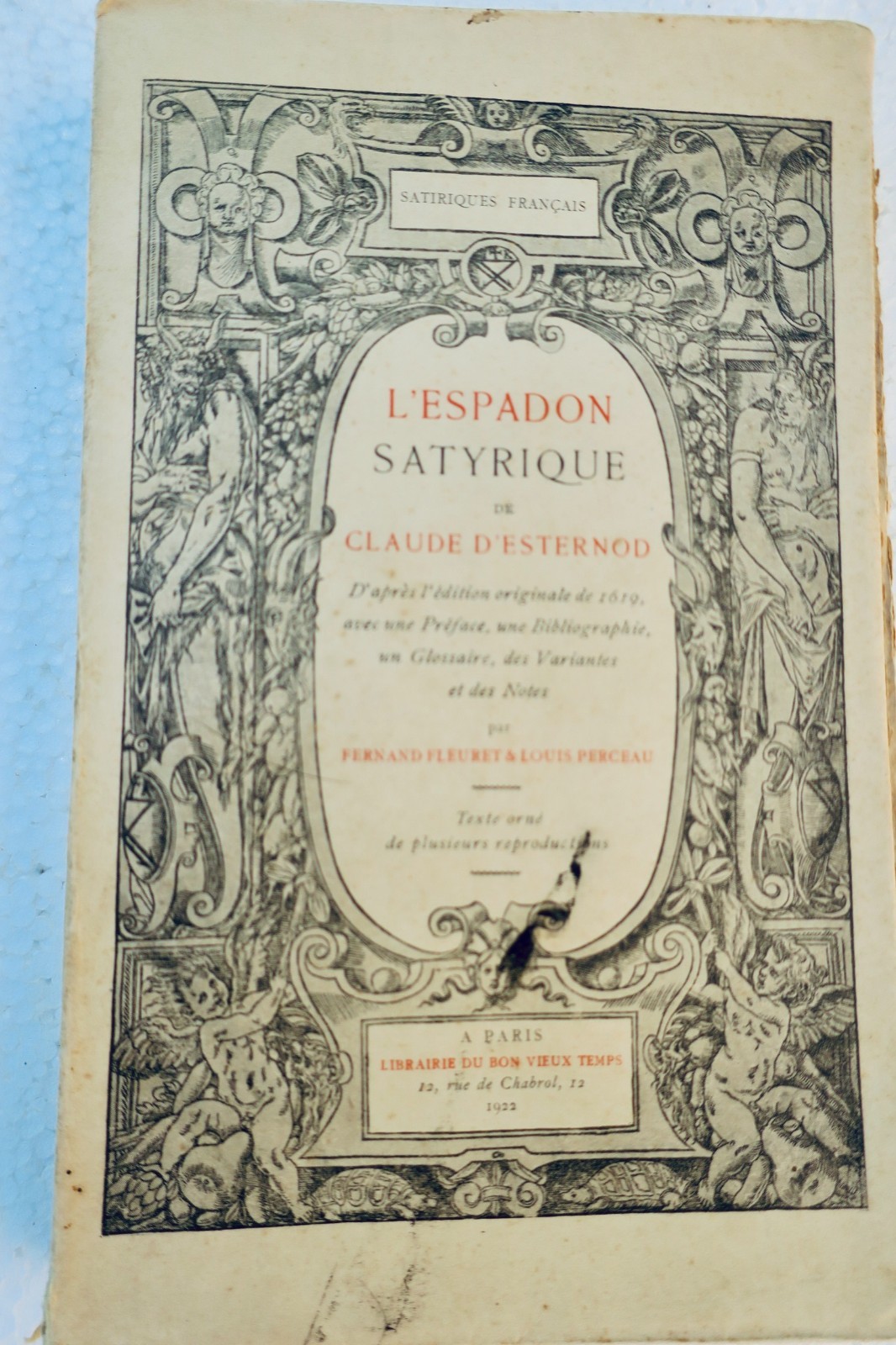 satyre ESTERNOD Espadon satyrique - La Librairie Antique