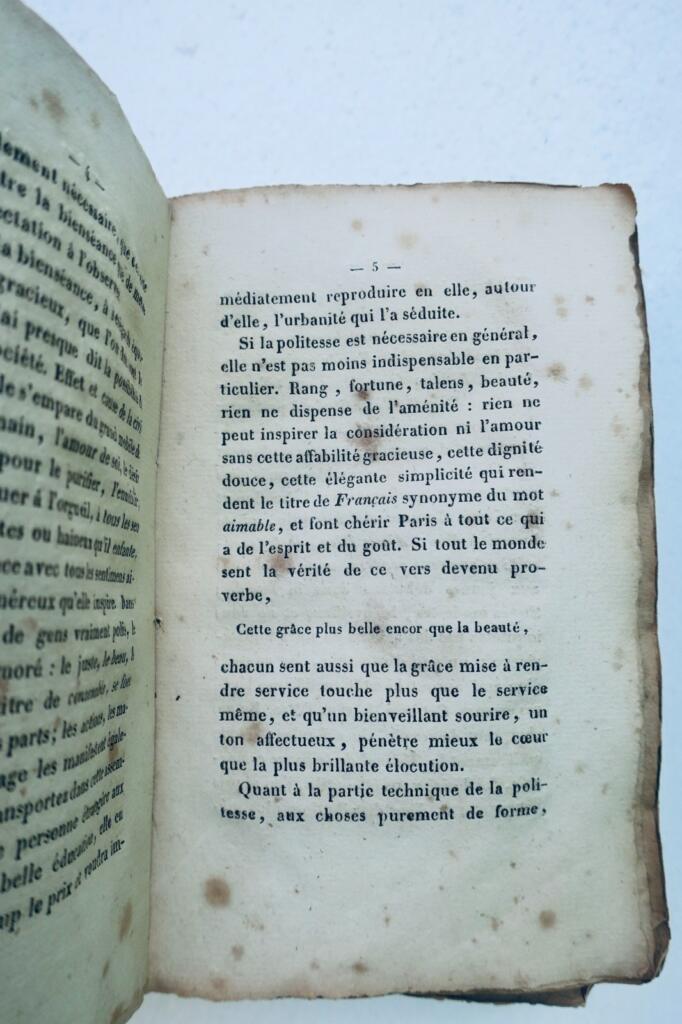 politesse manuel complet de la bonne compagnie ou Guide de la polit.. Roret 1839
