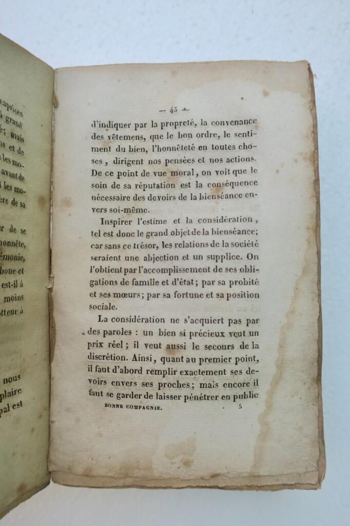 politesse manuel complet de la bonne compagnie ou Guide de la polit.. Roret 1839