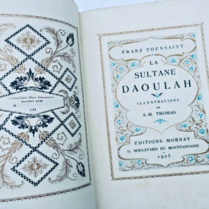 TOUSSAINT La sultane Daoulah. Illustrationen von A.-H. Thomas