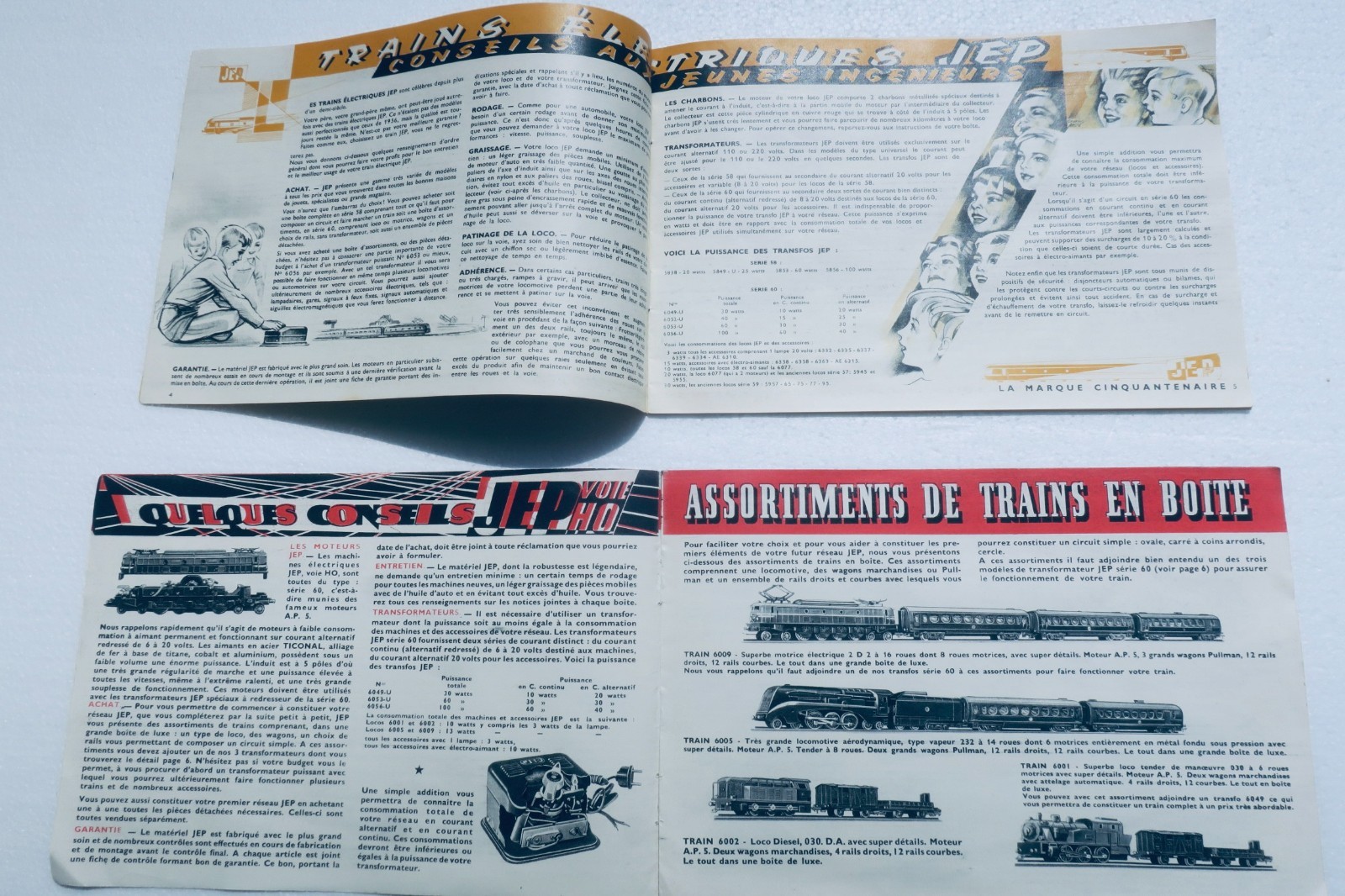Trains JEP Catalogue JEP, 1954 - La Librairie Antique