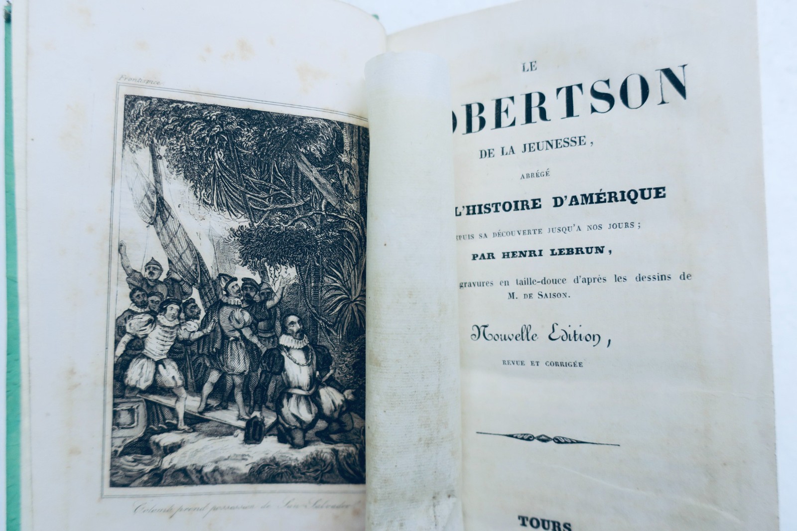 Robertson, William: Kurzer Auszug aus der Geschichte von Amerika, 1838