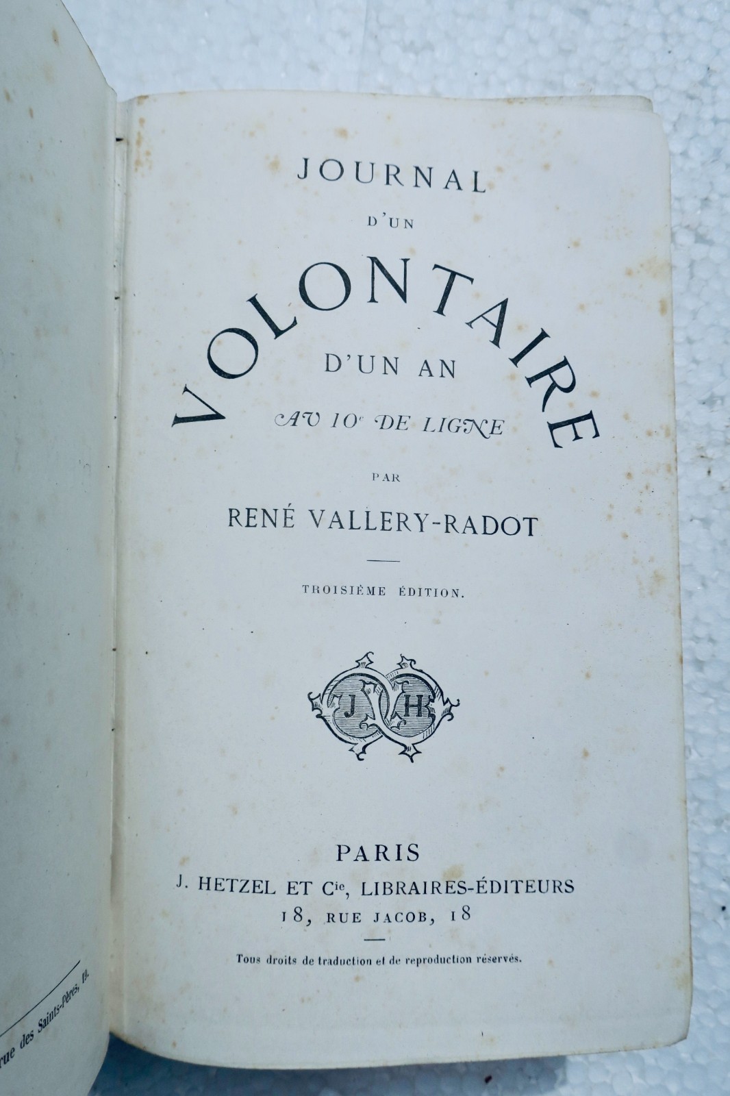 Vallery-Radot Journal d'un volontaire d'un an. J.Hetzel – Image 6