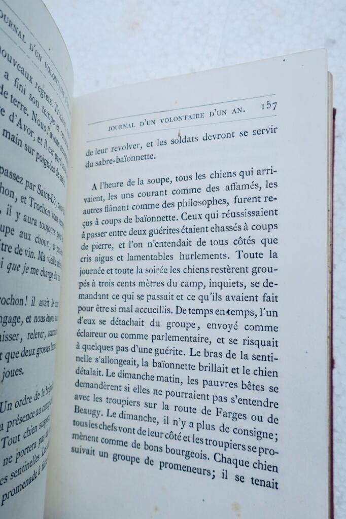 Vallery-Radot Journal d’un volontaire d’un an. J.Hetzel