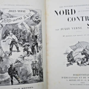 verne LES VOYAGES EXTRAORDINAIRES. NORD CONTRE SUD. J. HETZEL