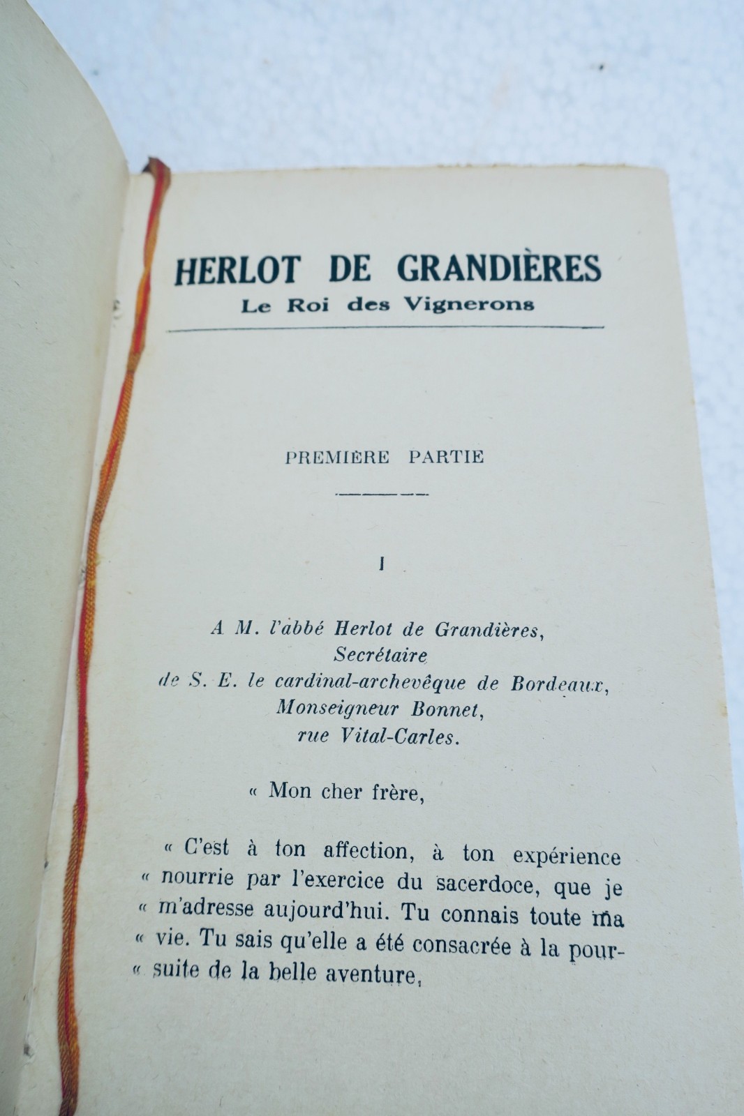 Vigne, Roi des Vignerons: Moeurs Bordelaise 1929