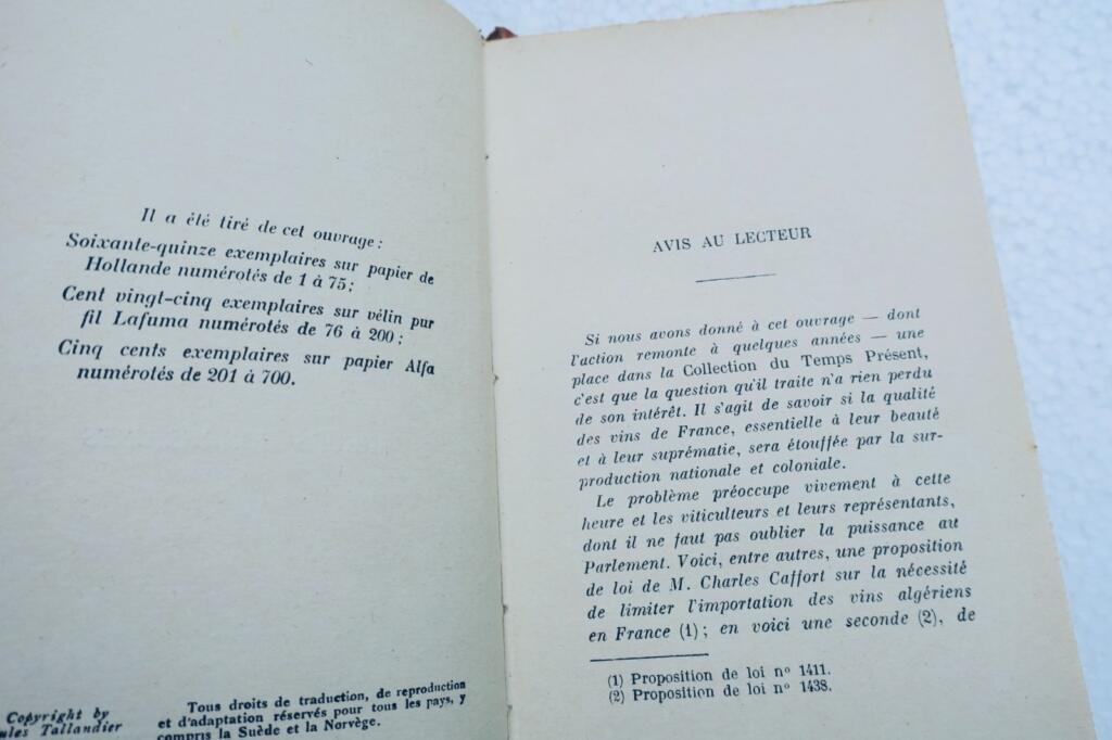 Vigne, Roi des Vignerons: Mœurs Bordelaises, 1929