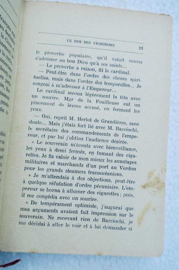 Vigne, Roi des Vignerons: Mœurs Bordelaises, 1929