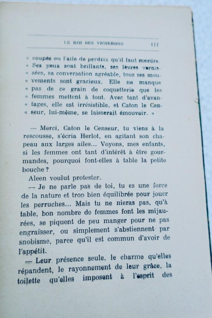 Vigne, Roi des Vignerons: Mœurs Bordelaises, 1929