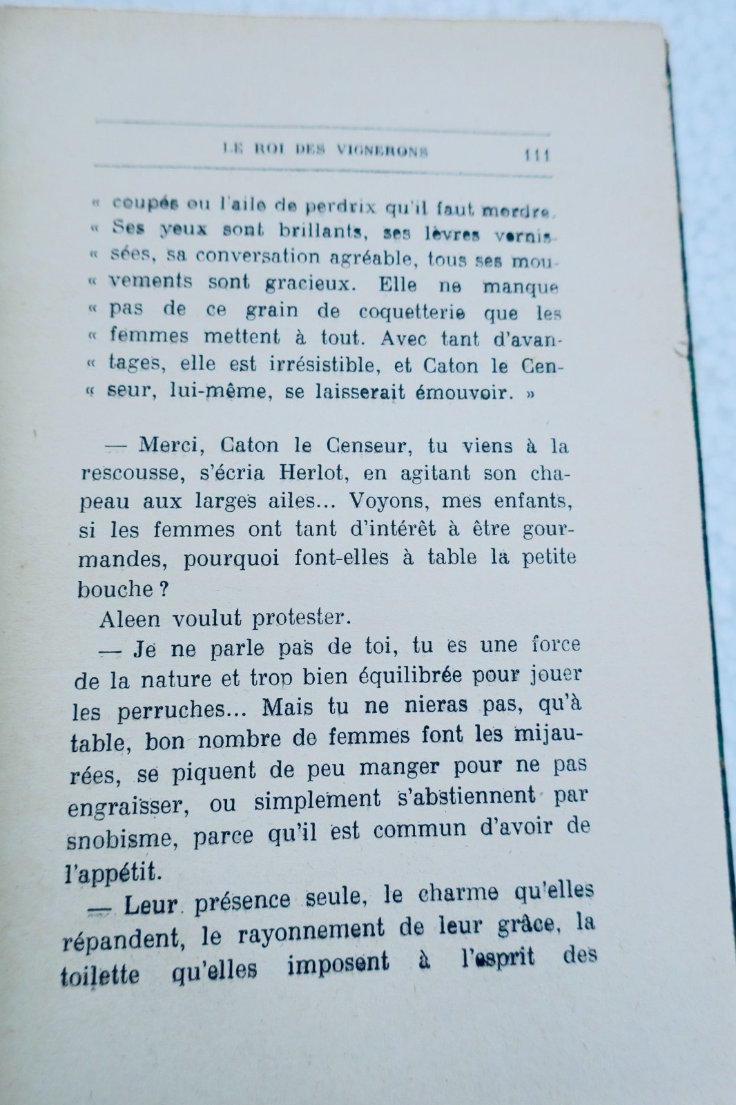 Vigne, Roi des Vignerons: Moeurs Bordelaise 1929