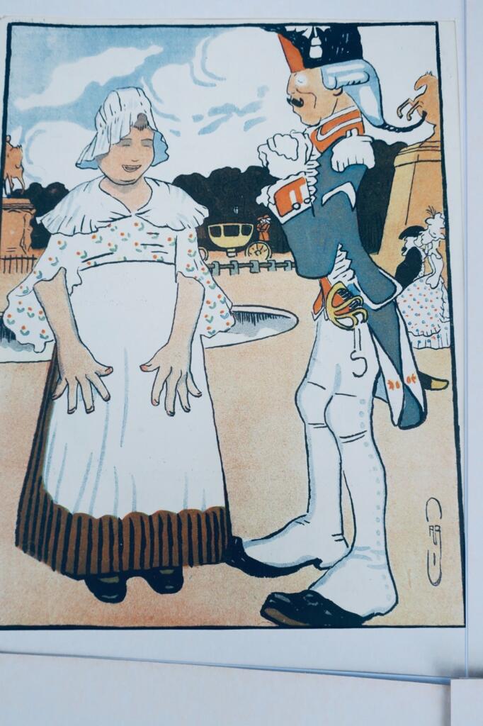 18 farbige Drucke von Roubille aus Le Rire