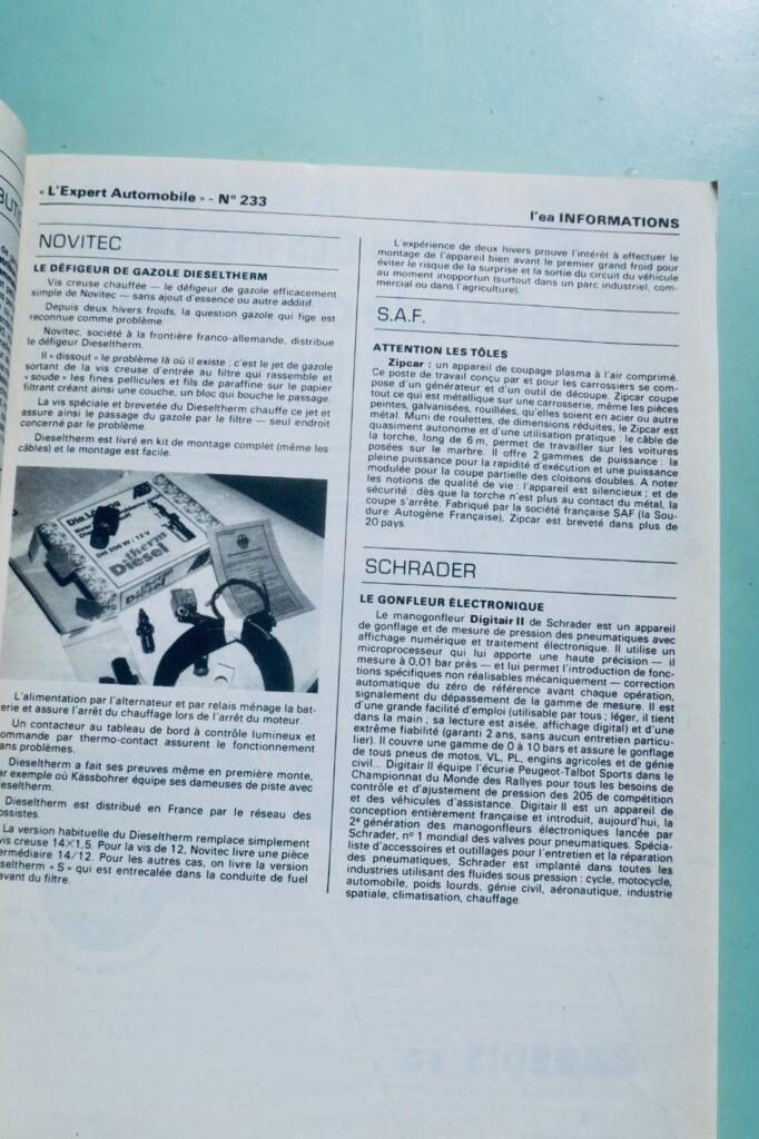 expert automobile n° 233 – Ford Transit Essence, Ford Transit diesel 1986