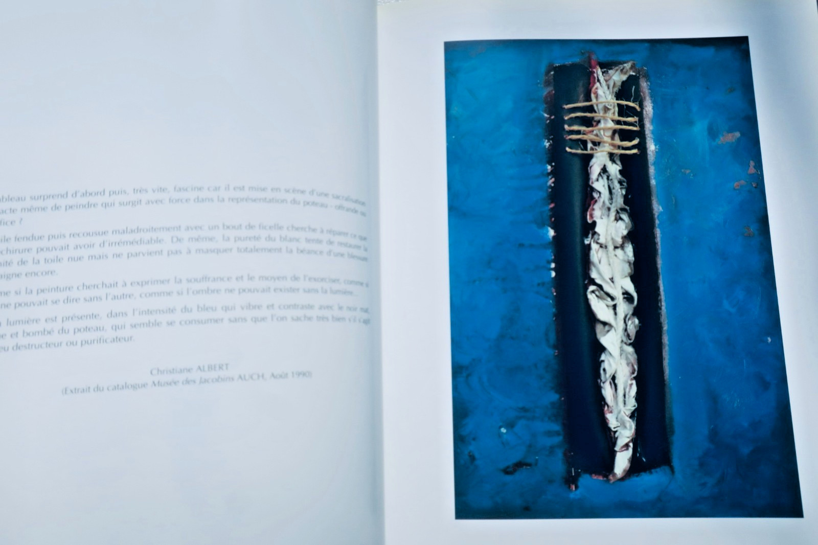 Alain Laborde: *Dix années de peinture, 1984–1994* with inscription