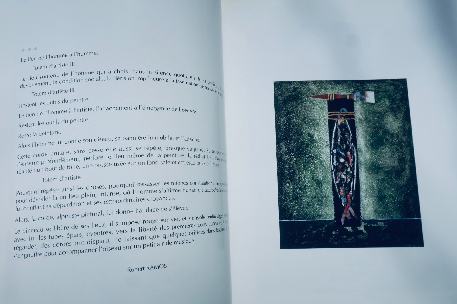 Alain Laborde: *Dix années de peinture, 1984–1994* with inscription