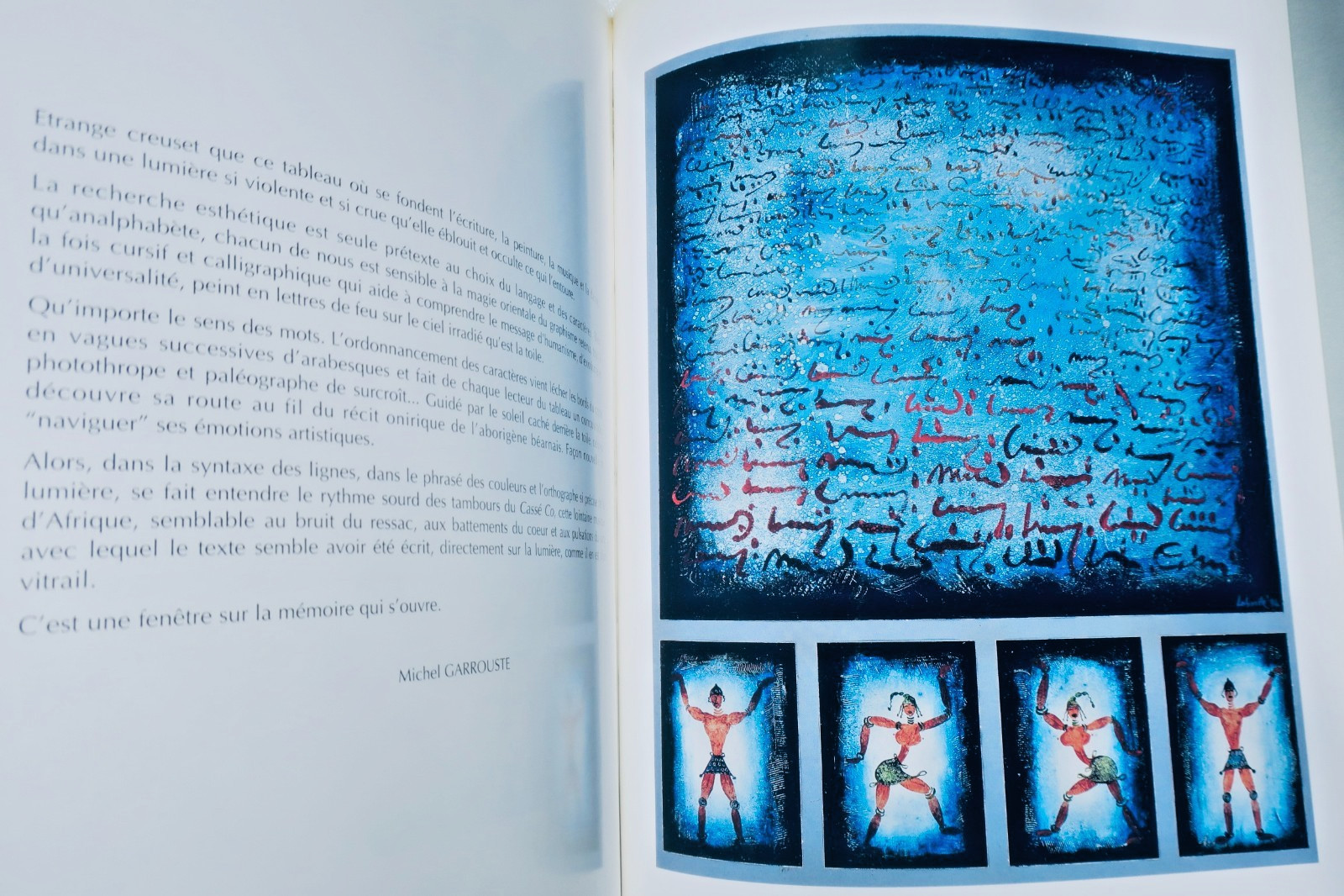 Alain Laborde: *Dix années de peinture, 1984–1994* with inscription
