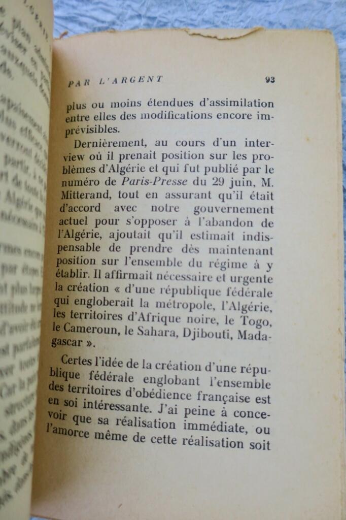 Algerien verraten durch Geld: Antwort an Raymond Aron