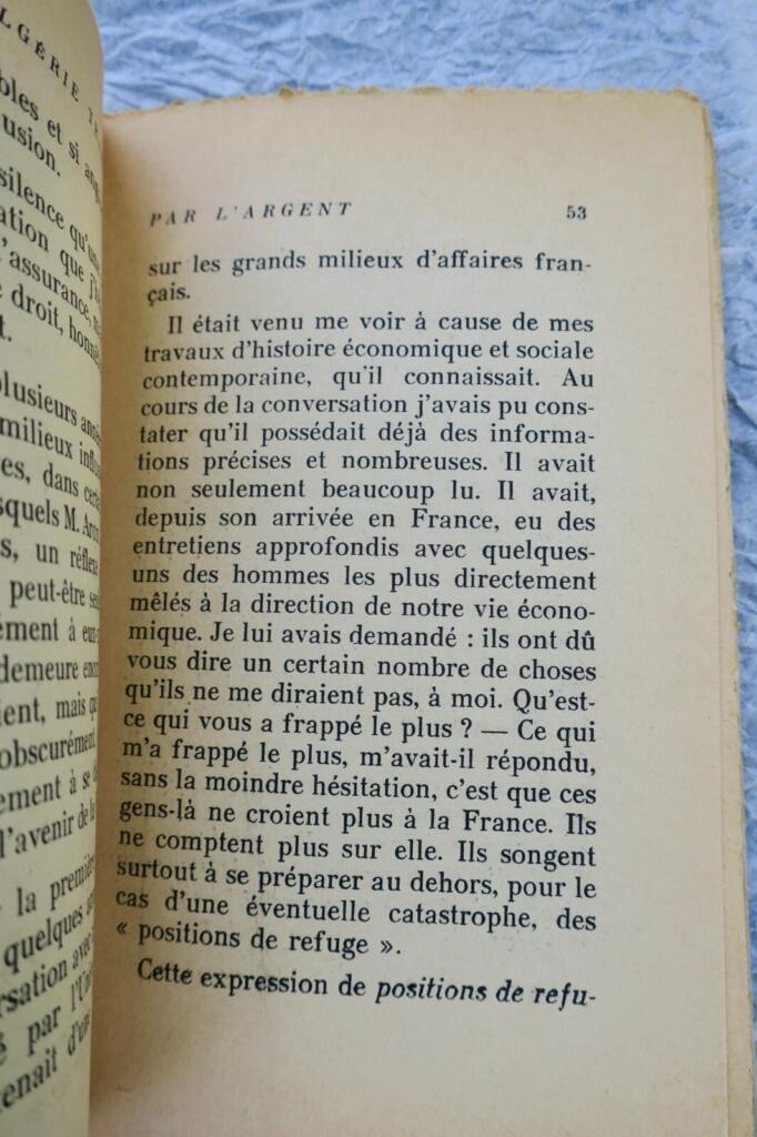 Algerien verraten durch Geld: Antwort an Raymond Aron