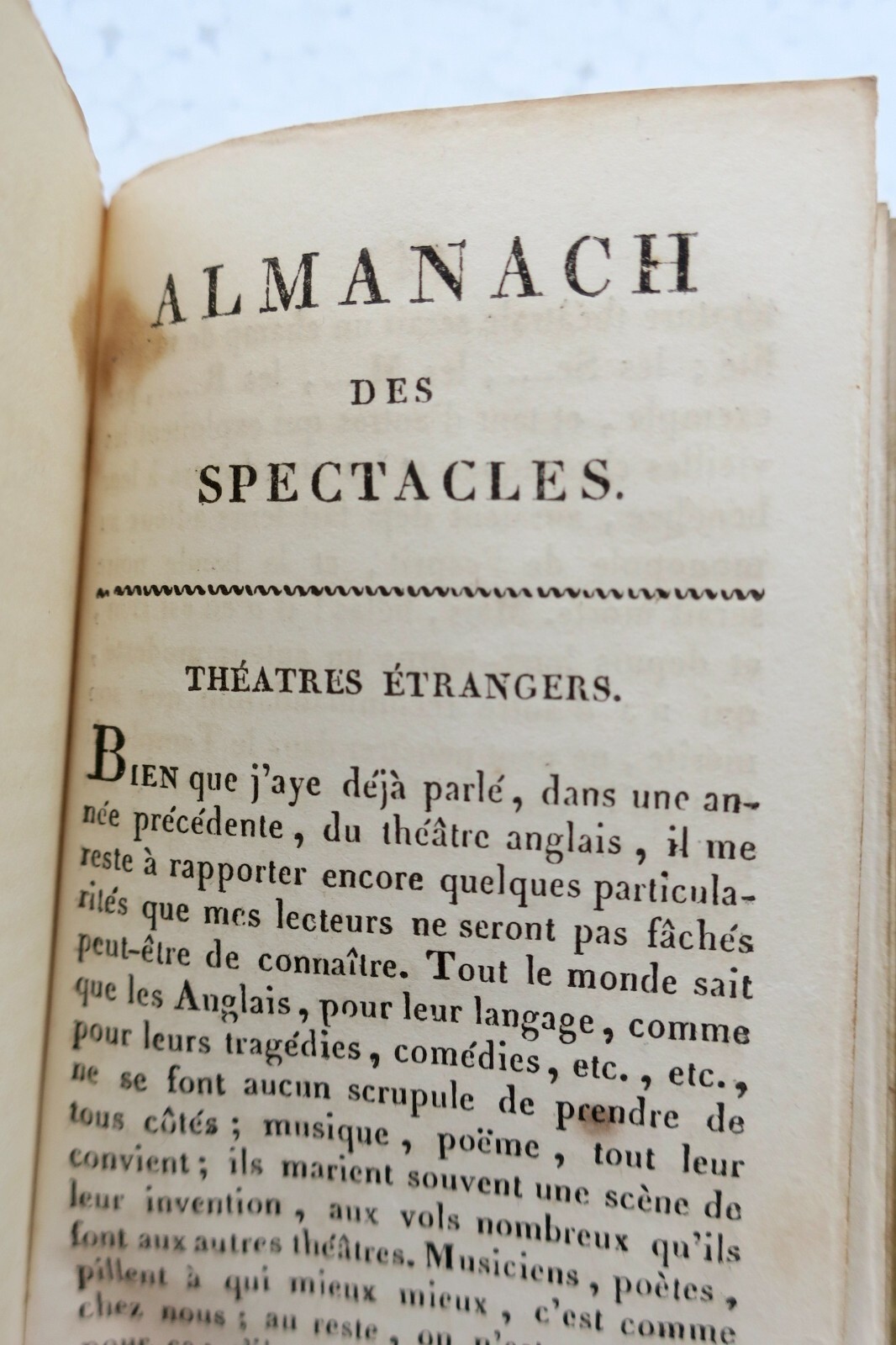 Almanach der Schauspiele 1822