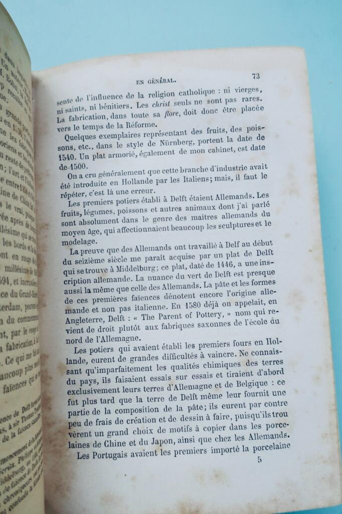 Demmin. アマチュール・ド・ファイアンス・エ・ポルセラン:テール・キュイト、ポトリー… 1873