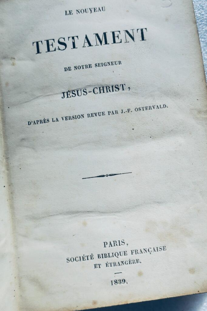 Revised New Testament from 1839