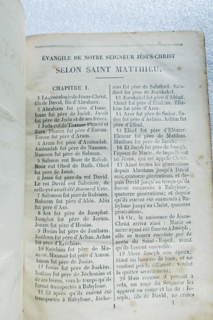 New Testament according to Ostervald revision