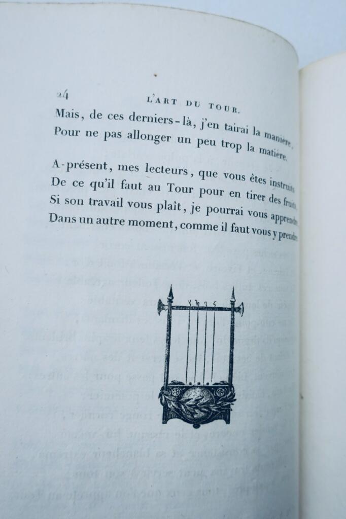 bois L’Art du Tour. Poëme en quatre chants orné de gravures