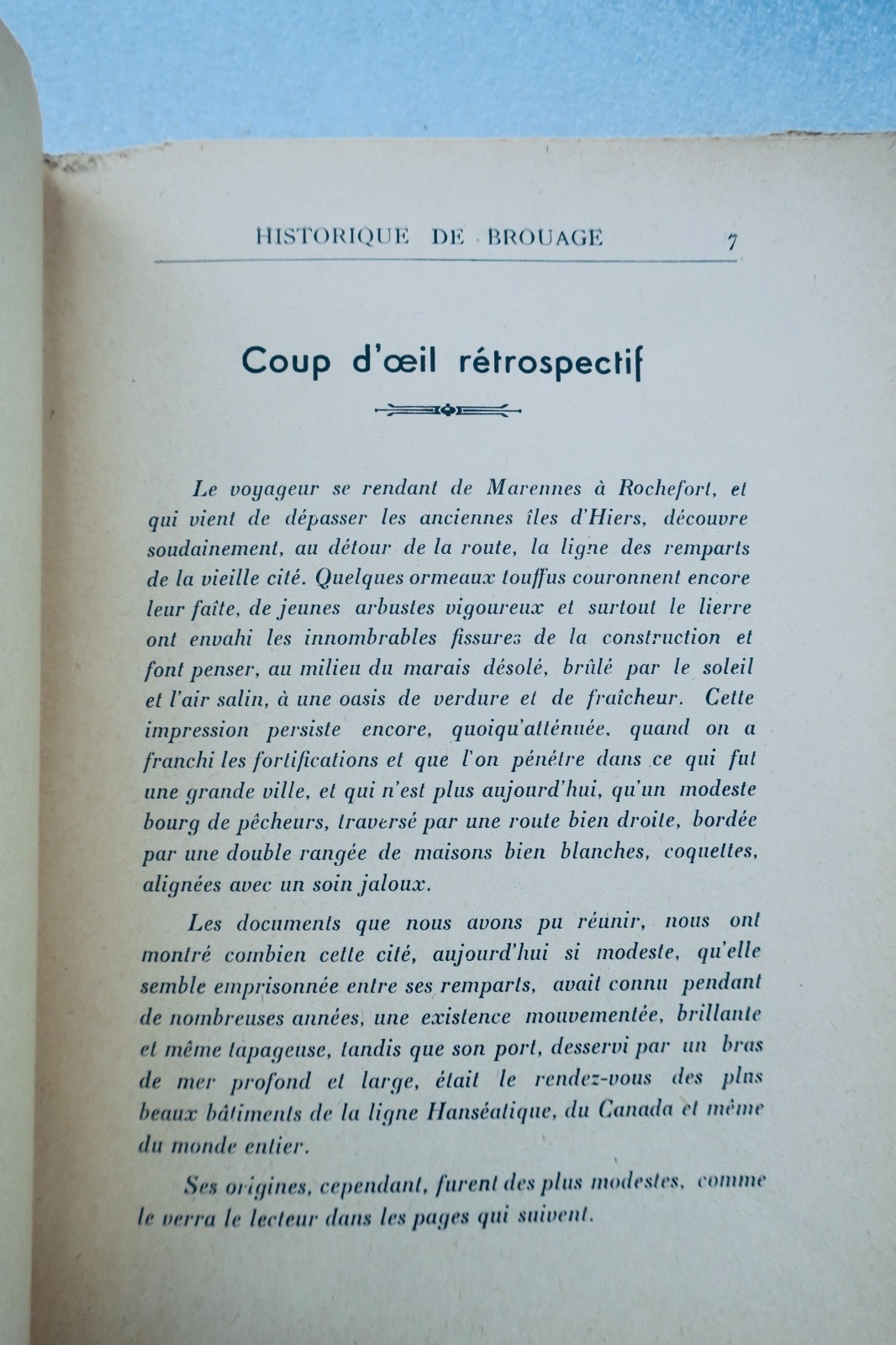 Brouage – Kleine Geschichte von Brouage (nach Dokumenten) 1948