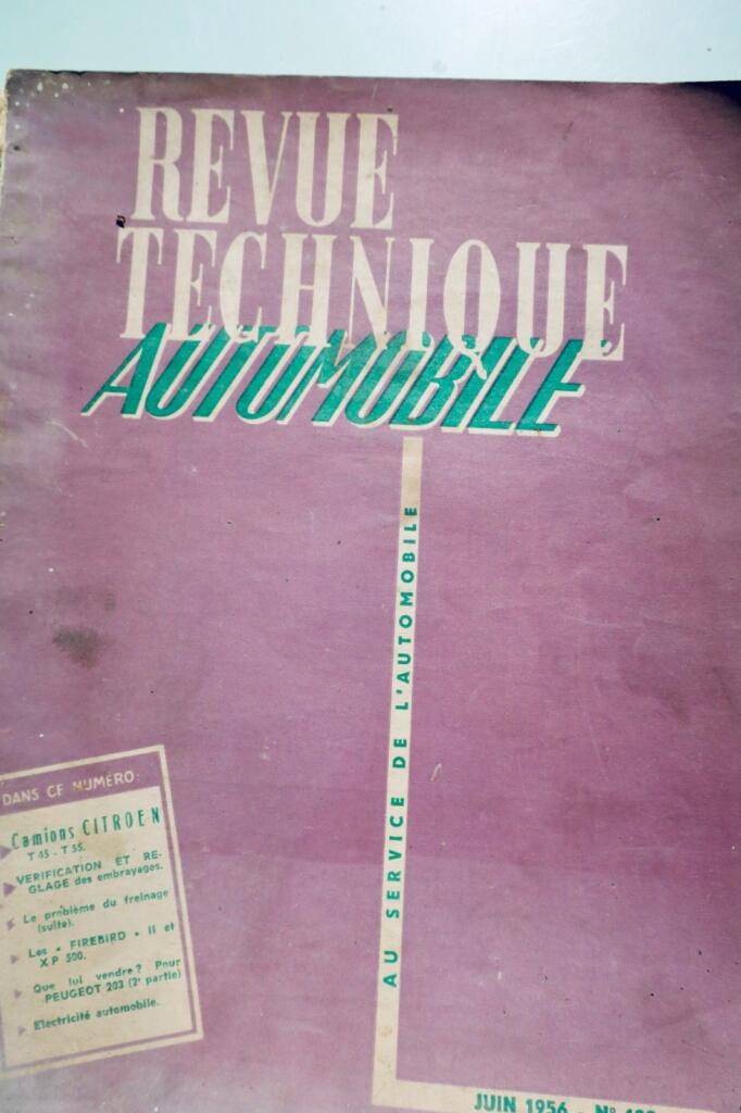 camions Citroën, Peugeot 203… 1956 REVUE TECHNIQUE AUTOMOBILE n°122